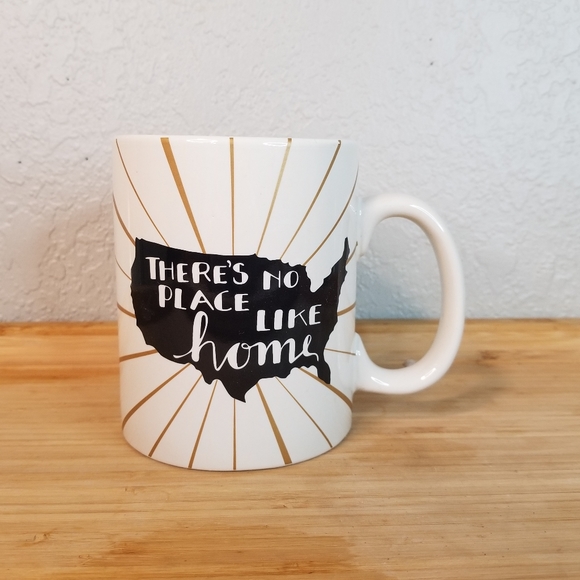 Cream Coffee Mug with "There's No Place Like Home" by Designs by Kathy - Picture 4 of 6